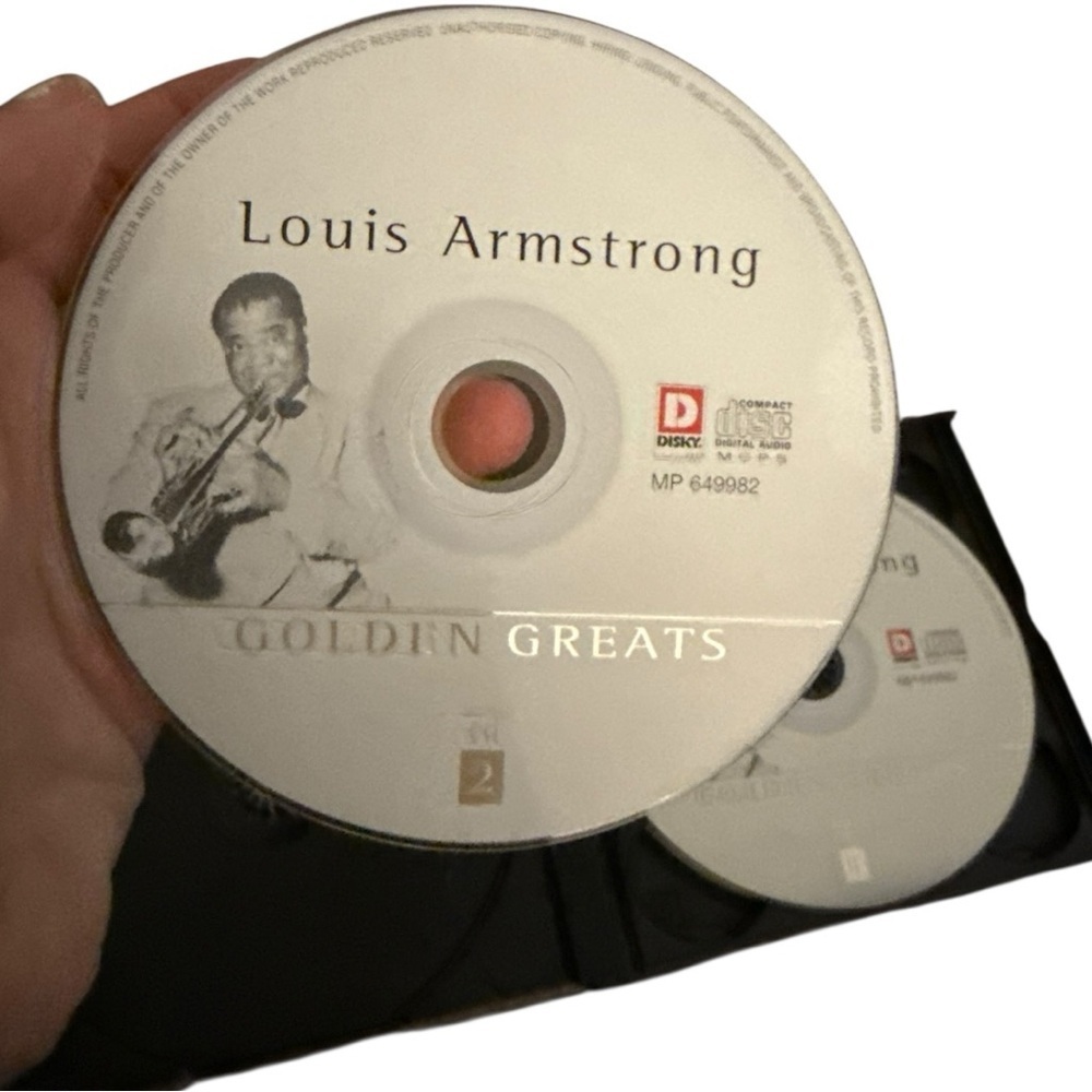 LOUIS ARMSTRONG Golden Greats CD SET - 3 discs jazz music - Black and White case - Picture 6 of 8